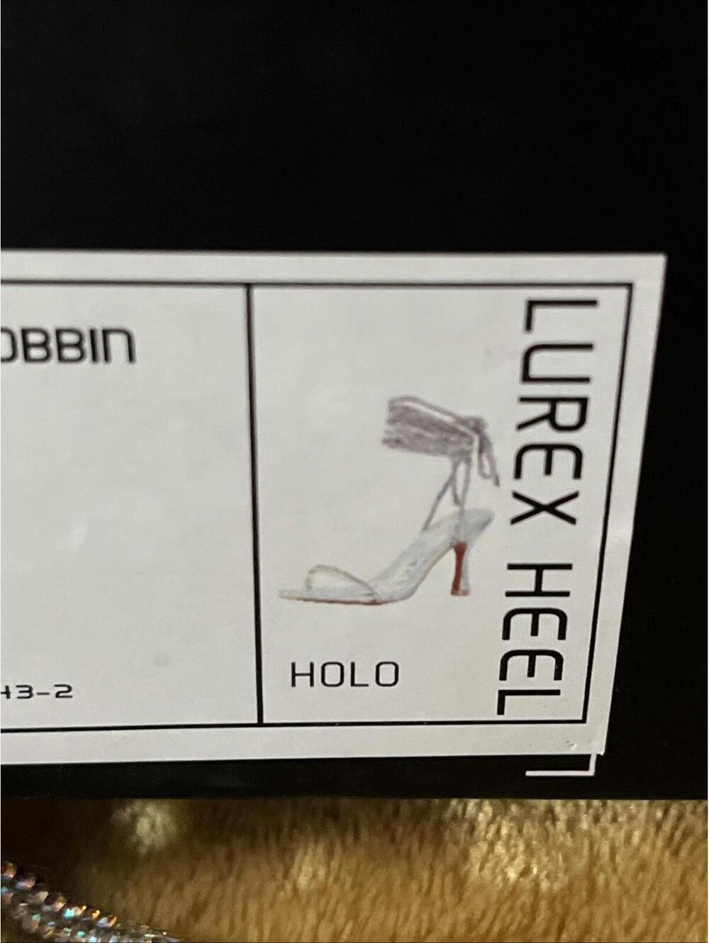 Cape Robbin Lurex Holo Heels Size 11